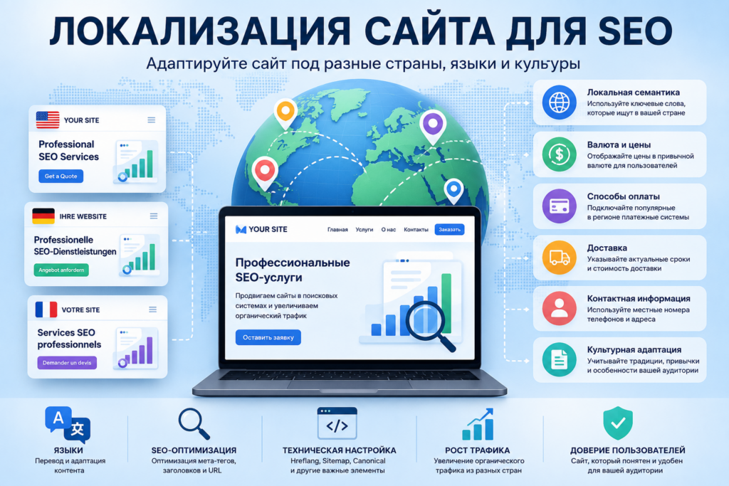 Локализация сайта для международного SEO